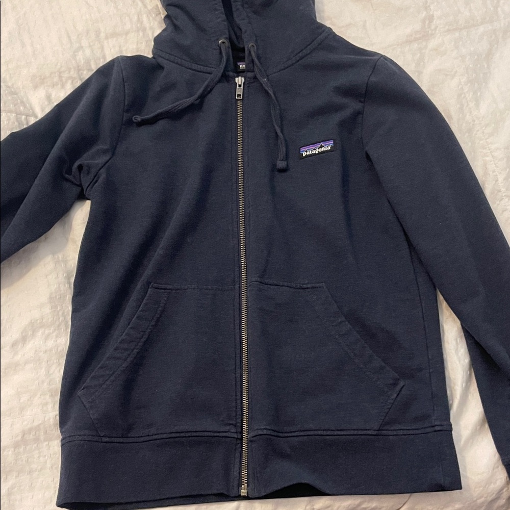 Patagonia Dark Blue Zip-Up Hoodie